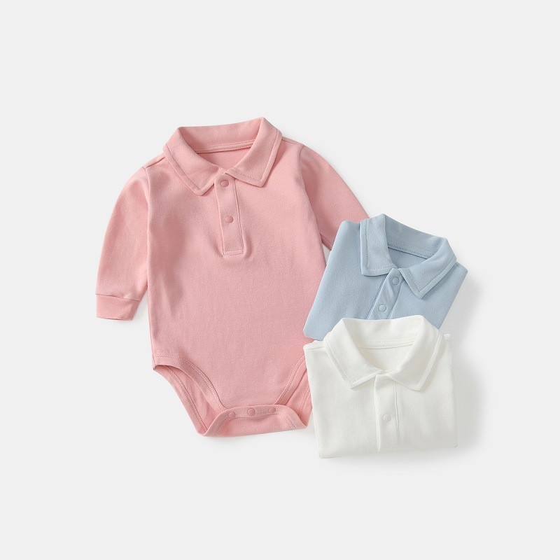 Baby Polo Collar Bodysuit 100% – обзор и цена Baby Clothing Onesies