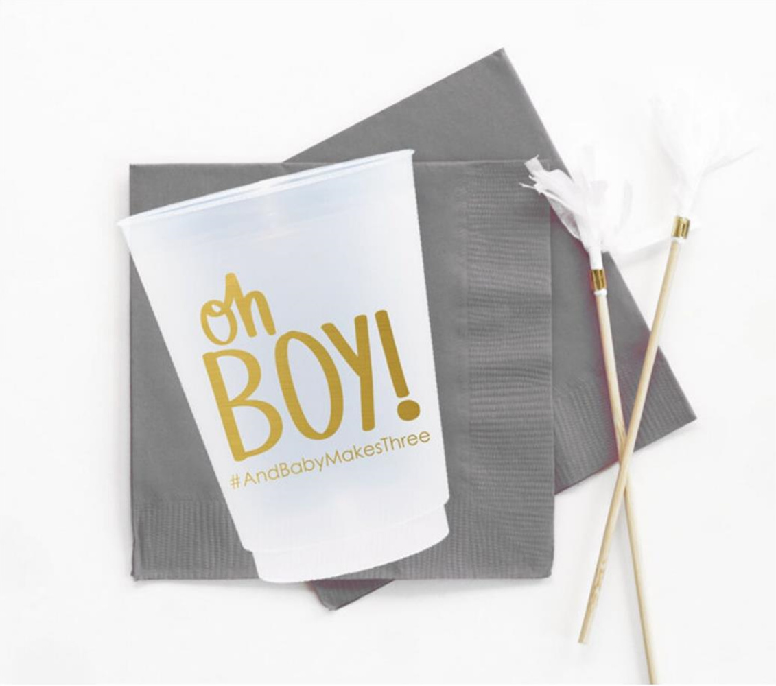 Oh Boy Baby Shower Cups Person – обзор и цена Baby Clothing Ideas