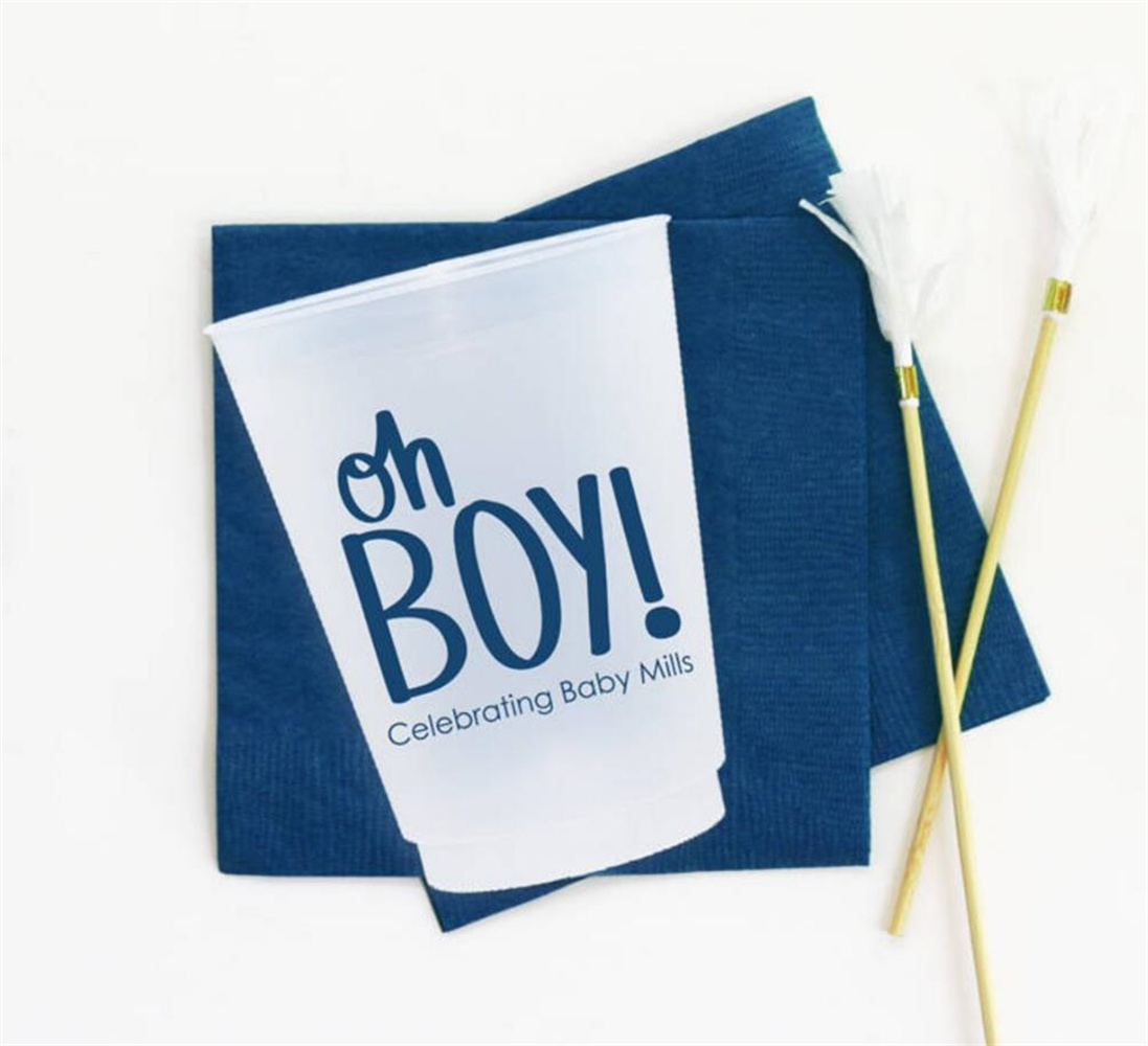 Oh Boy Baby Shower Cups Person – обзор и цена Baby Clothing Ideas