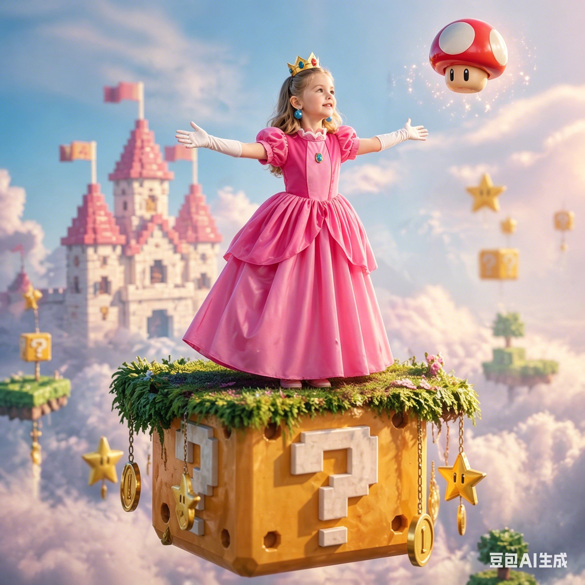 Princess Peach Style Dress Up  – обзор и цена Baby Clothing Girls