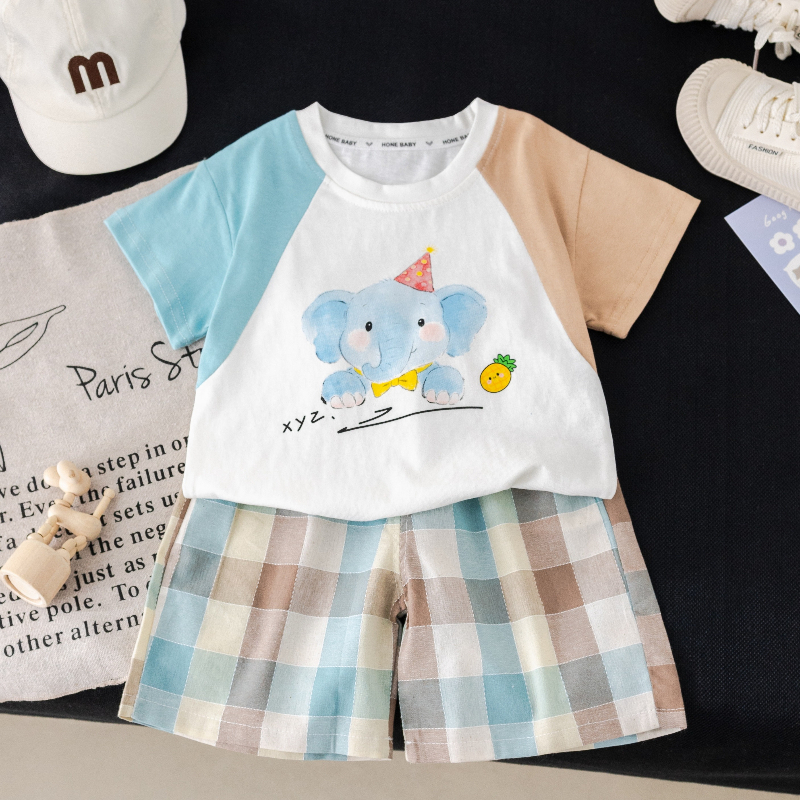 Children Summer Suits Baby Clo – обзор и цена Baby Clothing Elephant