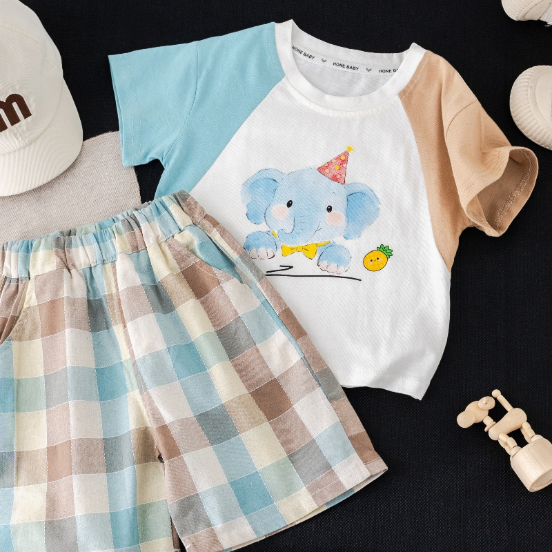 Children Summer Suits Baby Clo – обзор и цена Baby Clothing Elephant