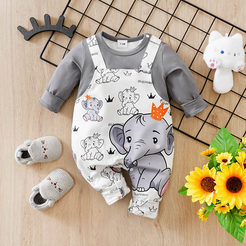 Autumn Clothes Toddler Jumpsui – обзор и цена Baby Clothing Elephant