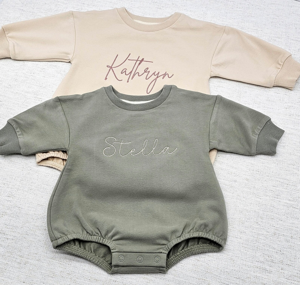 Personalized Sweatshirt Romper – обзор и цена Baby Clothing Neutral