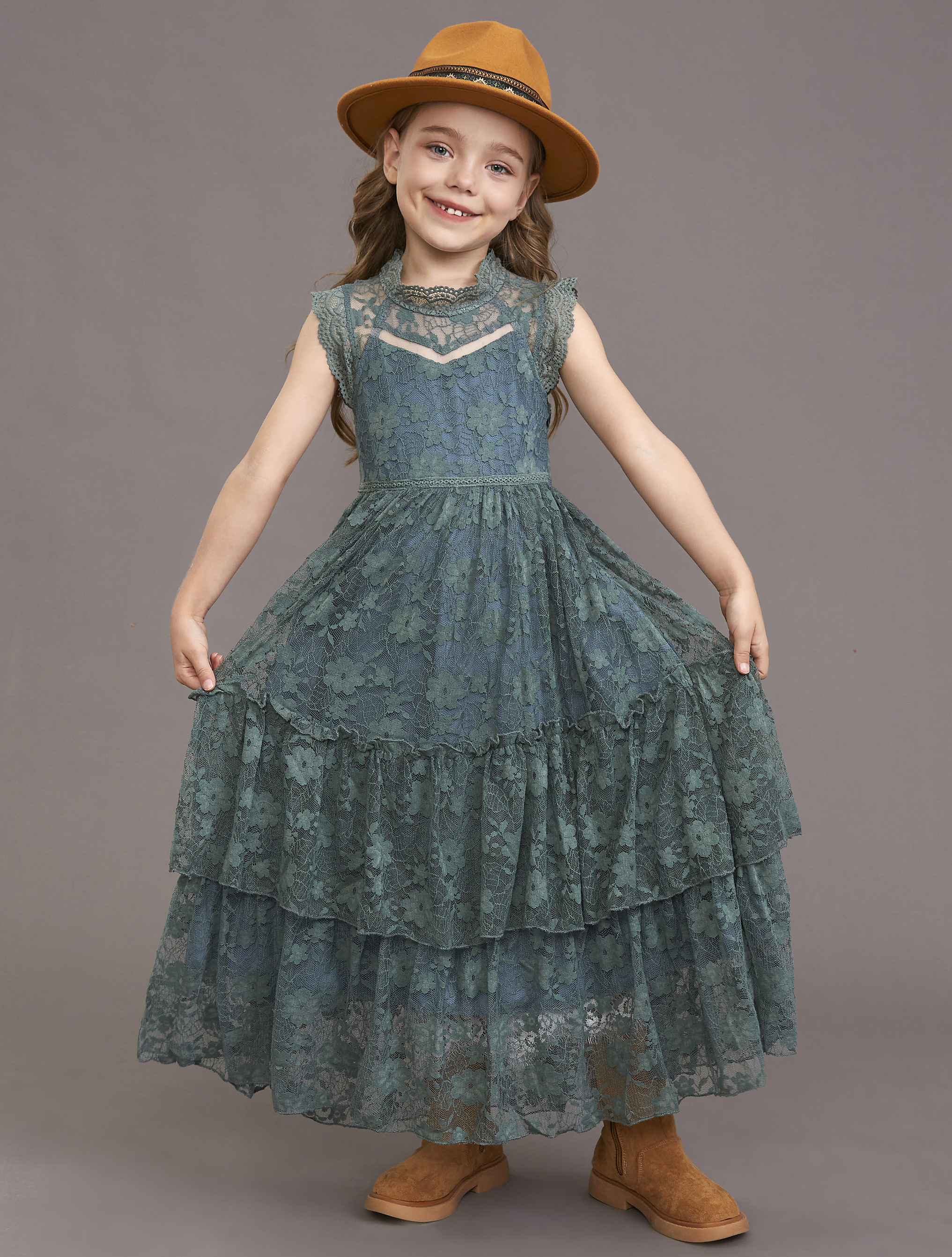 Girls Flower Dress Lace Cotton – обзор и цена Baby Clothing Girls