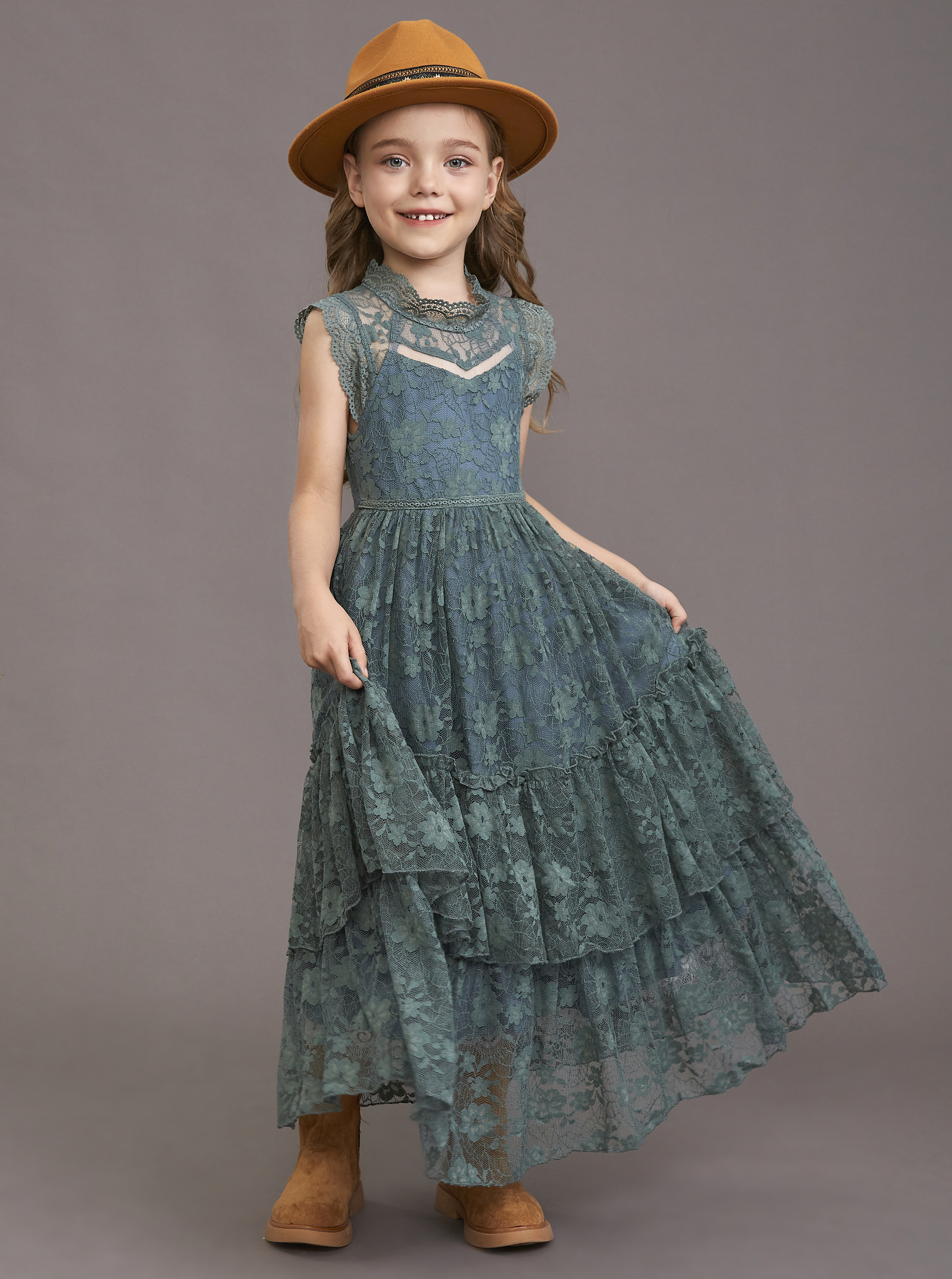 Girls Flower Dress Lace Cotton – обзор и цена Baby Clothing Girls