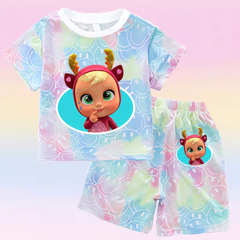 Crying Babies T-shirt Set Chil – обзор и цена Baby Clothing In Summer