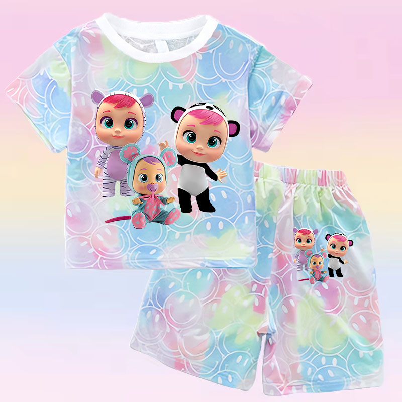 Crying Babies T-shirt Set Chil – обзор и цена Baby Clothing In Summer