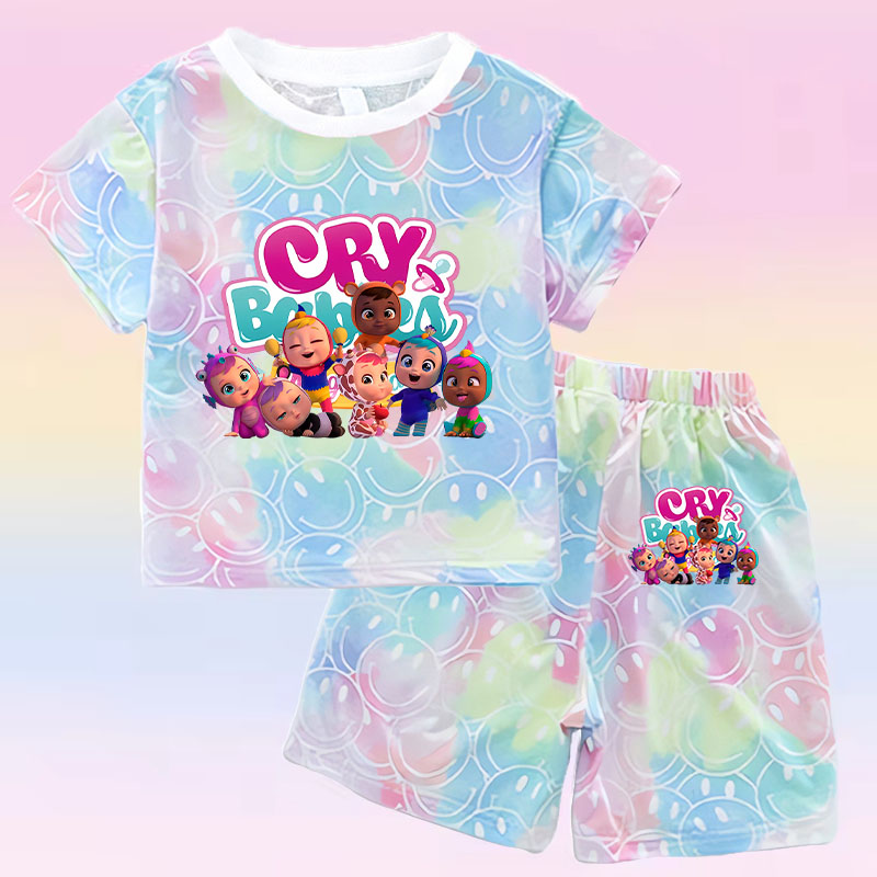 Crying Babies T-shirt Set Chil – обзор и цена Baby Clothing In Summer