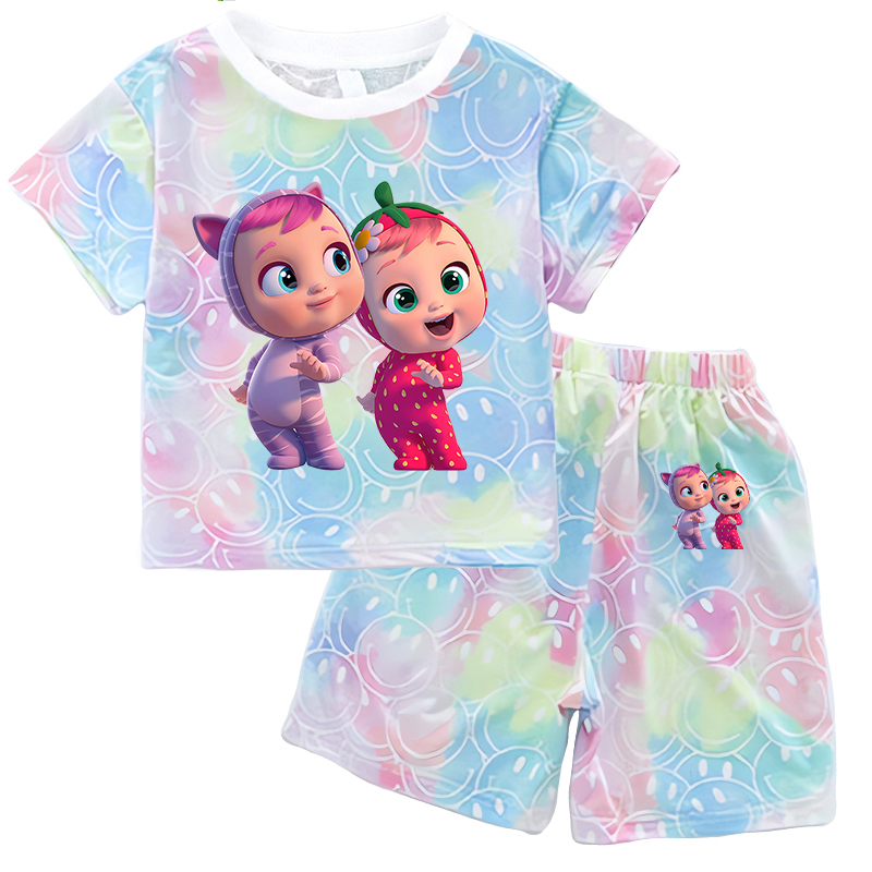Crying Babies T-shirt Set Chil – обзор и цена Baby Clothing In Summer