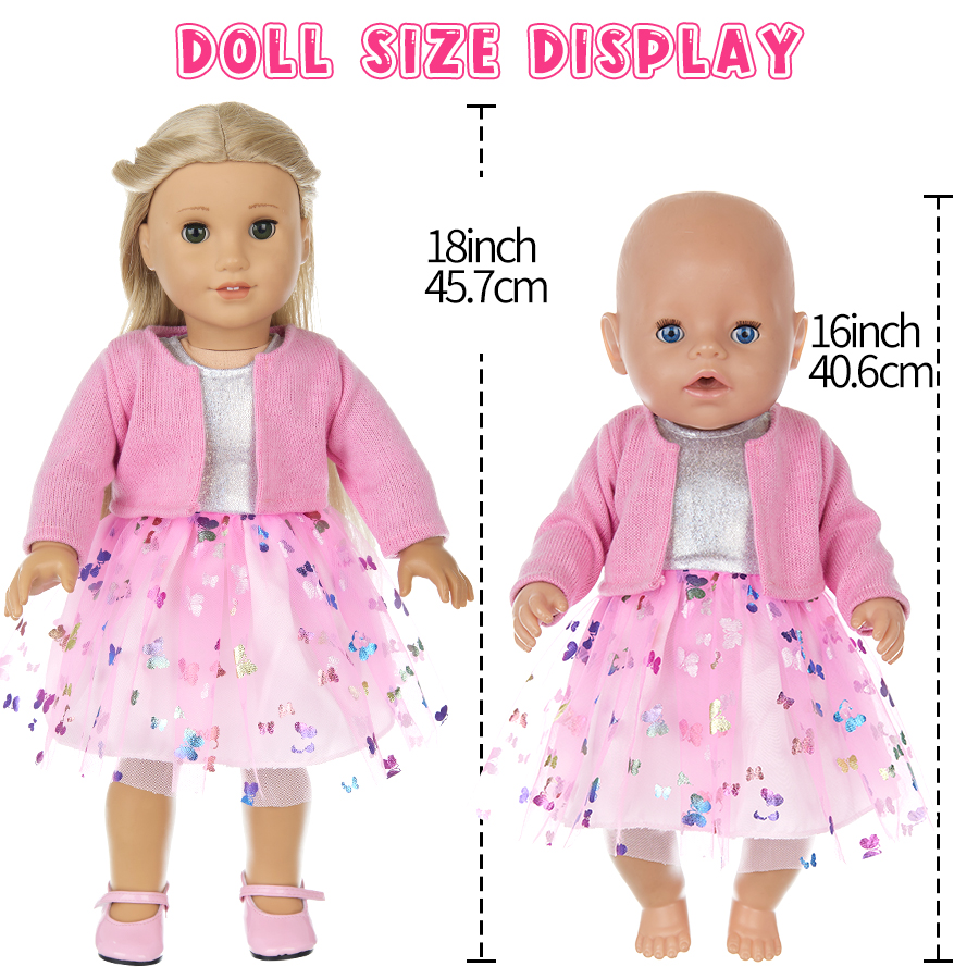 Doll Clothes for 16-18Inch 40- – обзор и цена Baby Clothing Girls