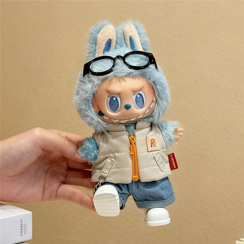 For 15 17cm Labubu Doll Solid  – обзор и цена Baby Clothing Items