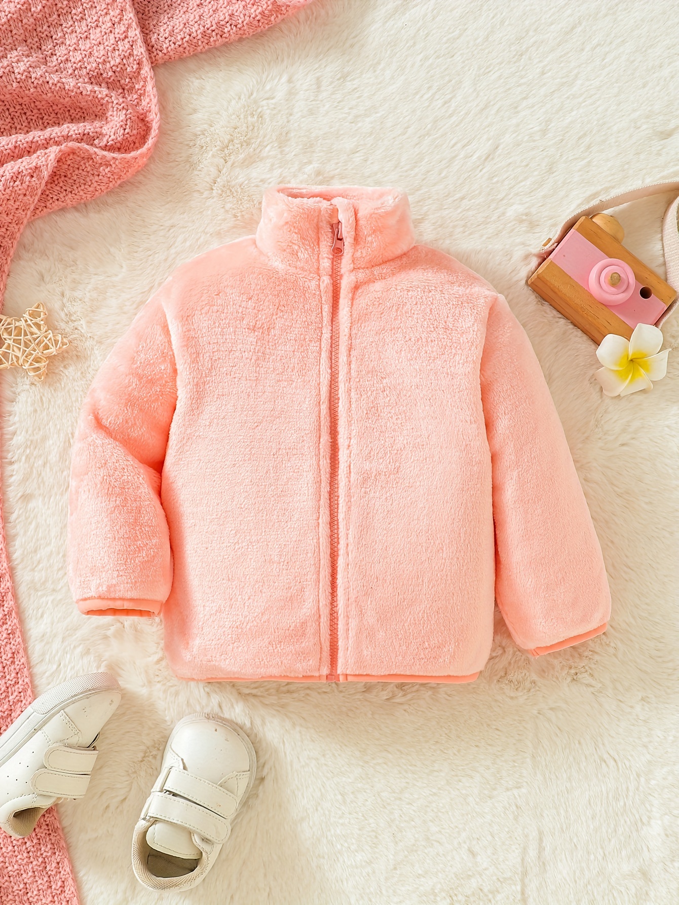 Unisex Plush Zipper Jacket for – обзор и цена Baby Clothing Neutral